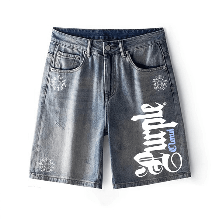 PURPLE CLOUD JEAN SHORTS product image (1)