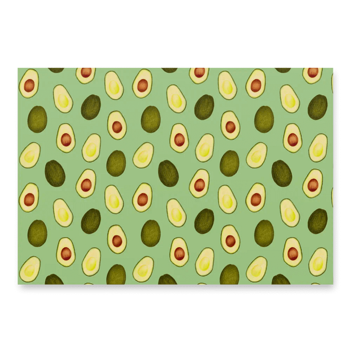 Avocado On Green Base - Wrapping Paper product image (1)