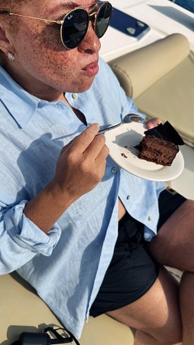 Seeing her become liberated from work and responsibilities is the true luxury of our vacations. #vacay #mediterranean #libera...