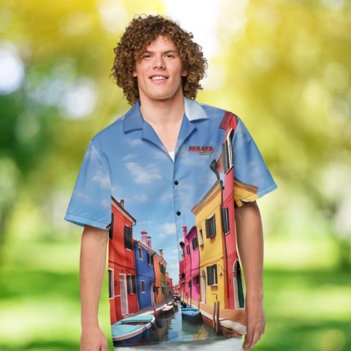 Burano Italy Button Up Shirt product image (1)