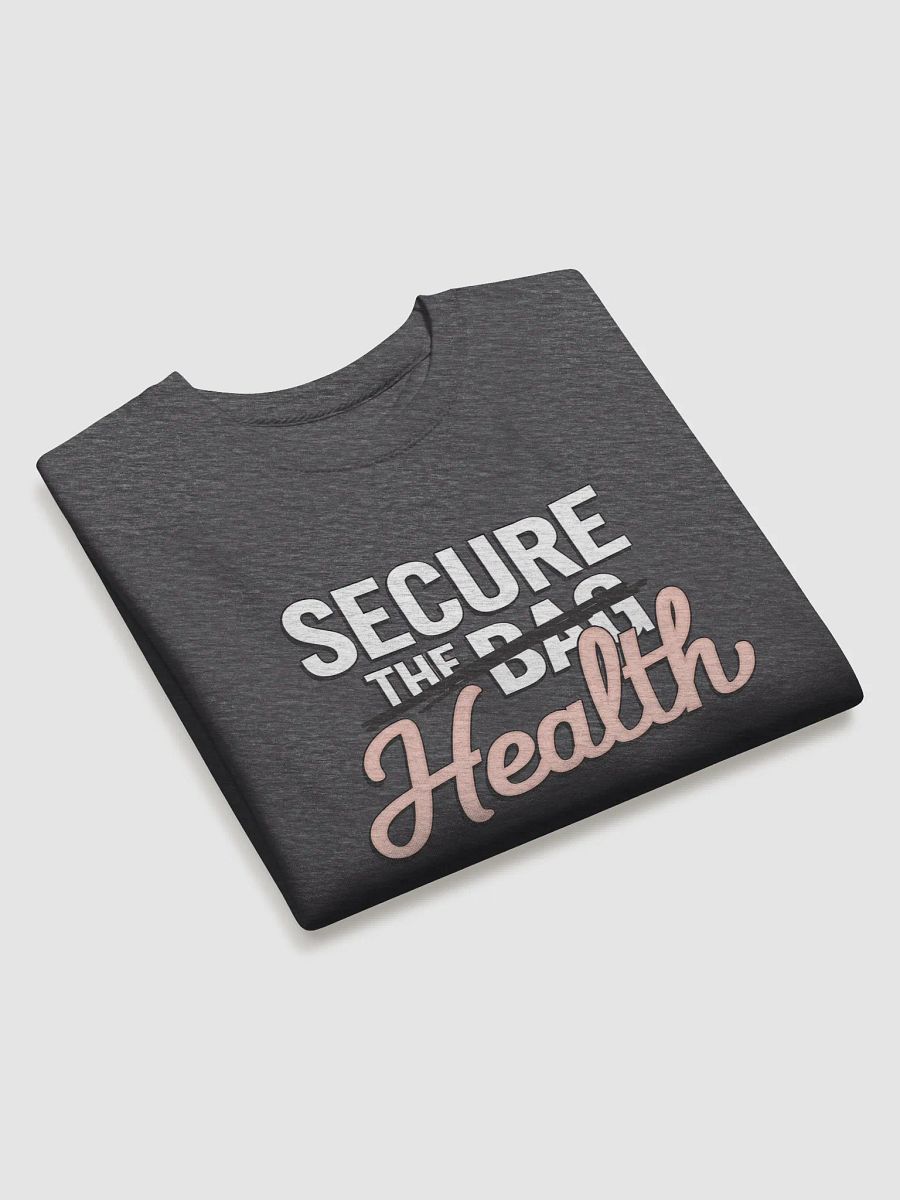 "Secure Health" Premium Unisex Charcoal Grey Sweatshirt product image (5)