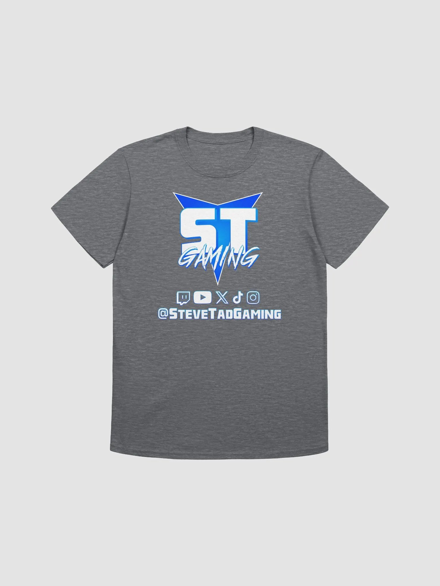 Steve Tad Gaming Logo w/ Socials Unisex T-Shirt product image (3)