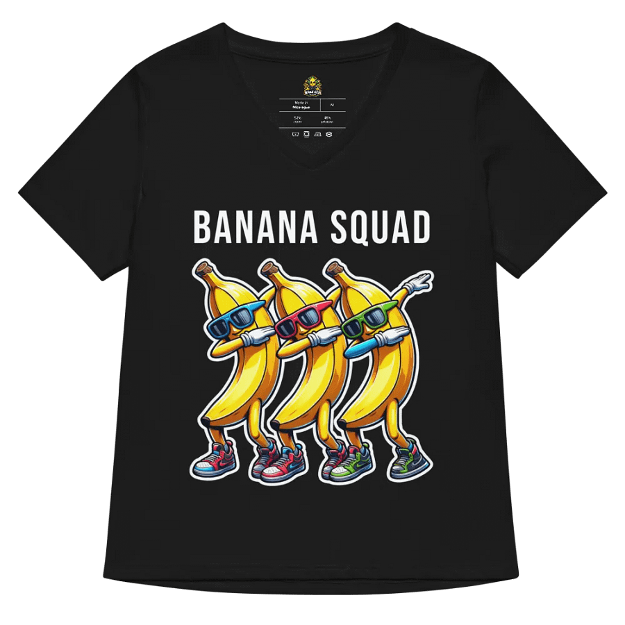 Dabbing Bananas Women's Relaxed V-Neck T-Shirt product image (5)