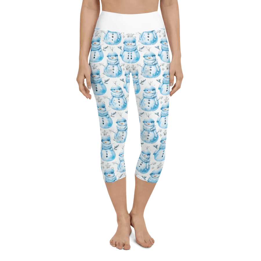 Frosty Friends Yoga Capri Leggings product image (1)