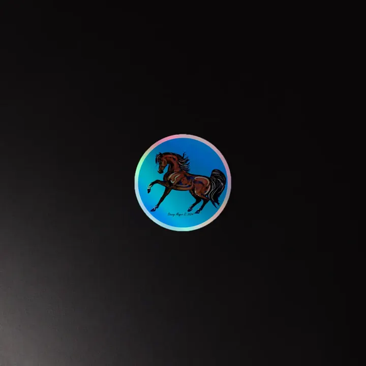 Dancing Arabian Horse Holographic Sticker Sheet product image (4)