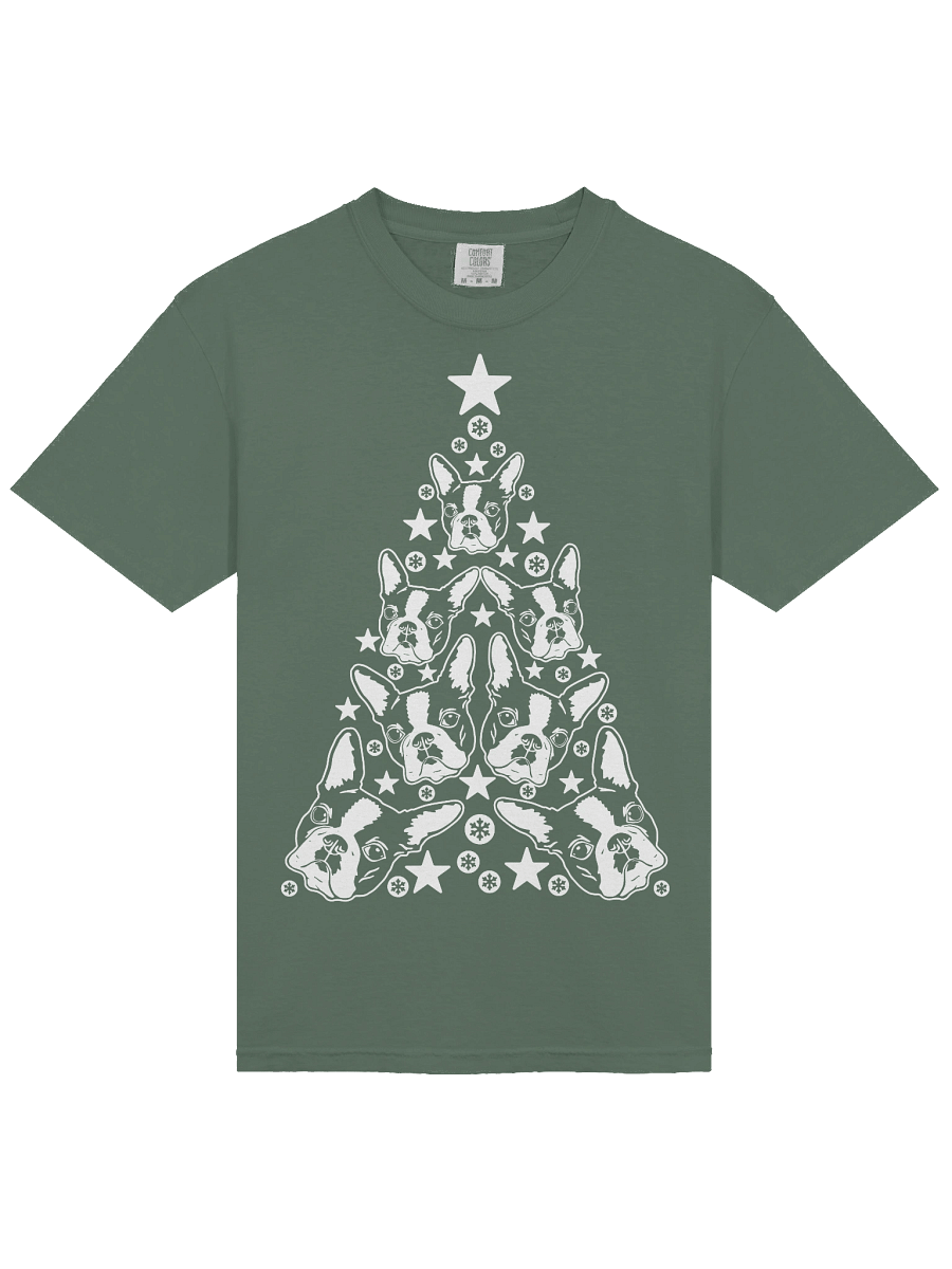 Boston Terrier Christmas Tree T-Shirt product image (23)