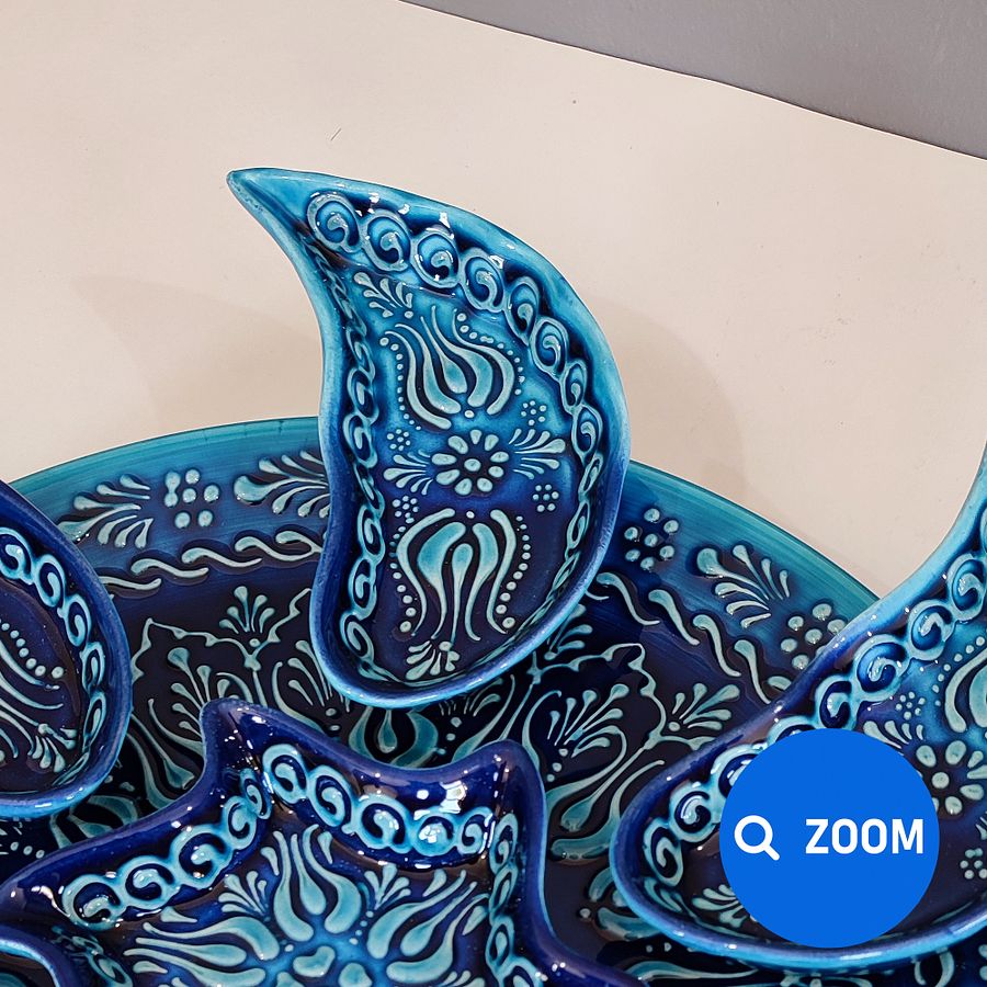 Ceramic blue turquoise set — handmade pottery, handmade ceramic product image (9)