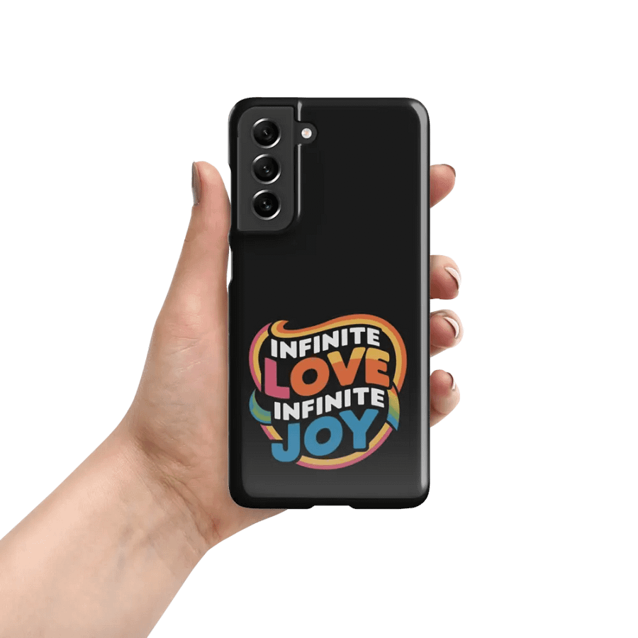 Infinite Love Infinite Joy Snap Case for Samsung (Black) product image (7)