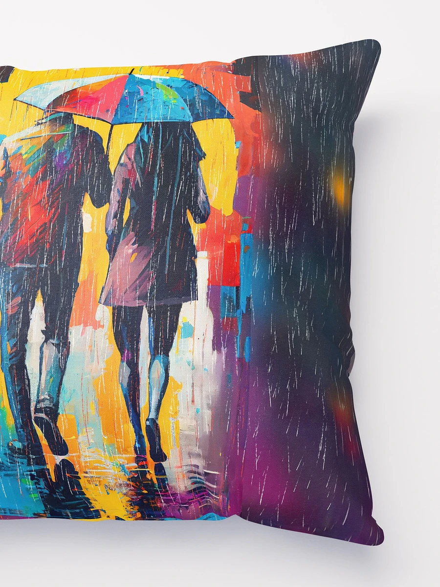 Walking In The Rain - Romantic Abstract Throw Pillow product image (3)