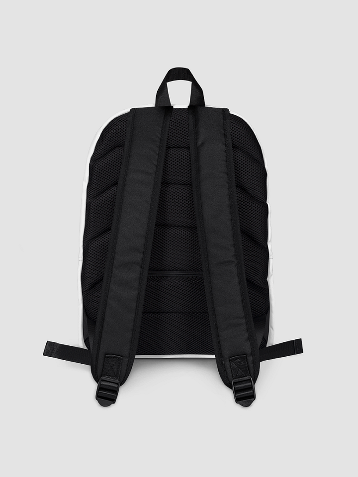 White Cutesy Graffiti Print Backpack product image (2)