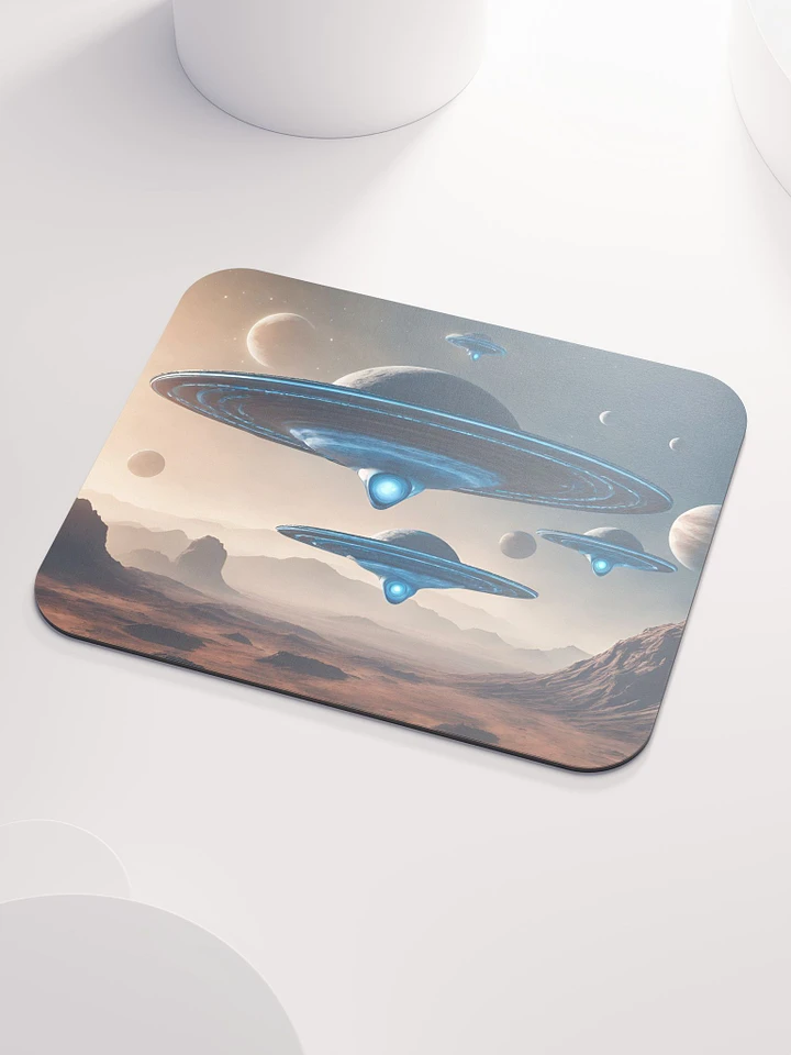Alien Spaceships Mouse Mat product image (1)