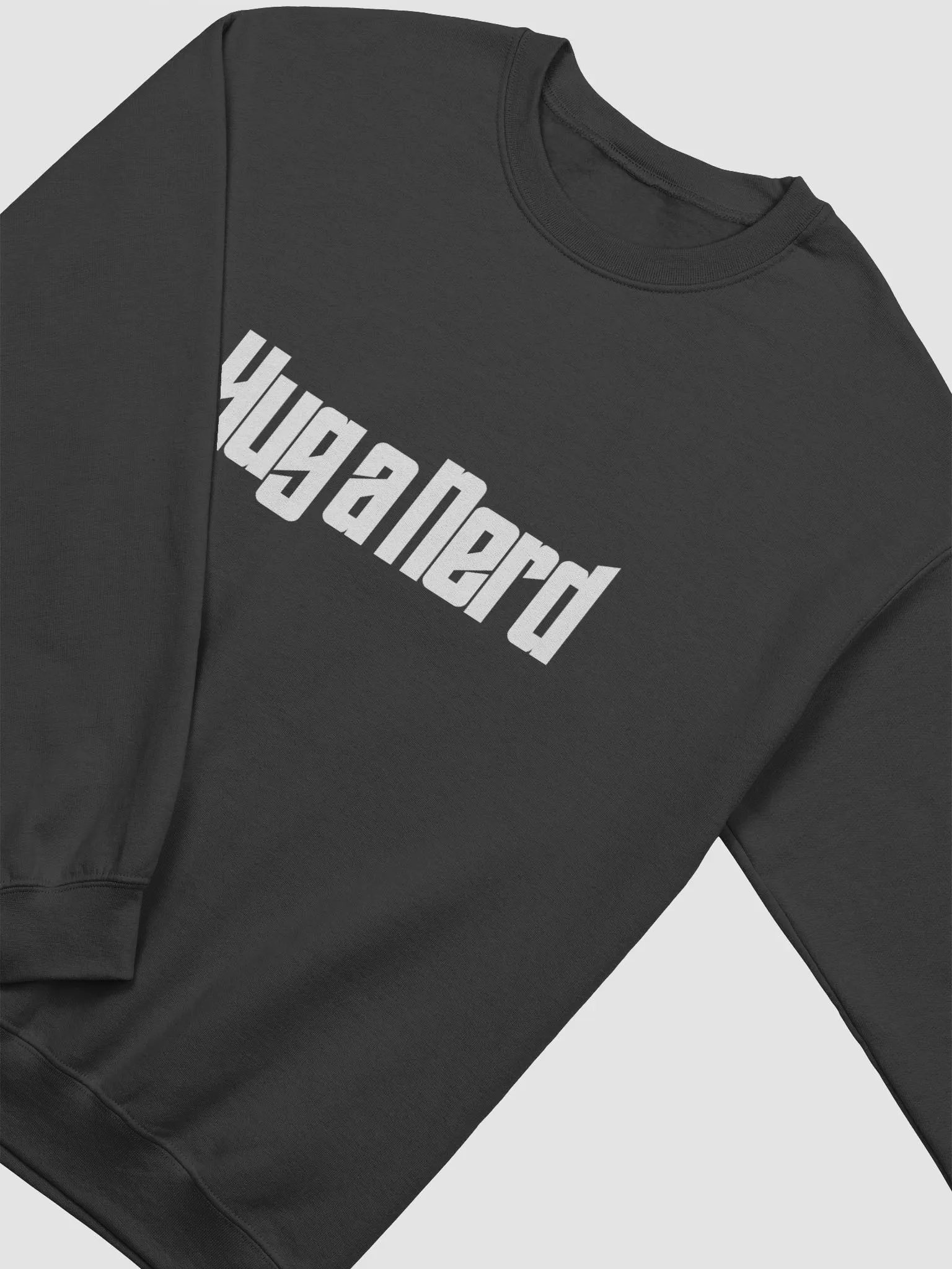Hug a Nerd Crew Neck White Print product image (3)