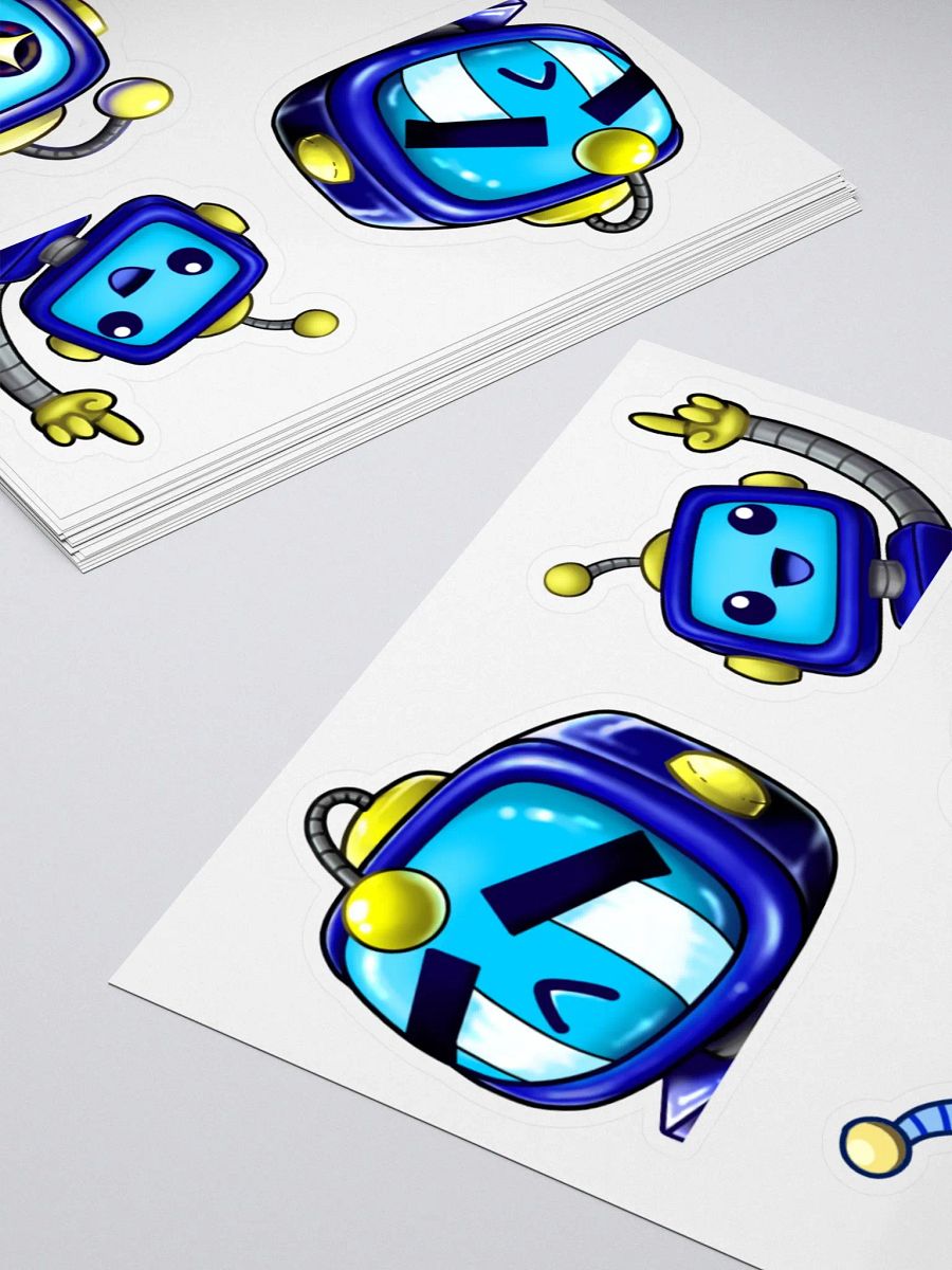 Sticker Sheet - Foxy Collection #2 (Cry, Wow, This, Blobbytues) product image (4)