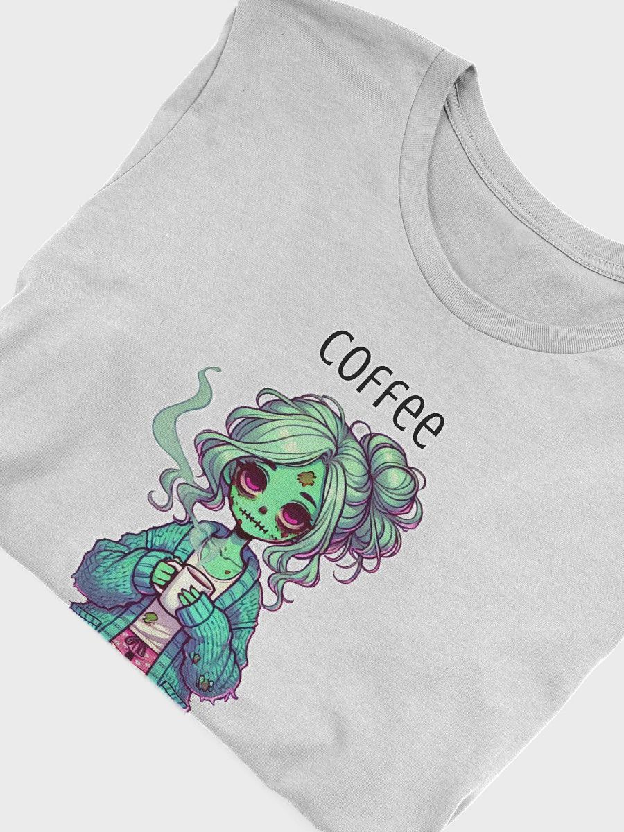 "Coffee, Because Brains Alone Can't Do It" Zombie Mom T-Shirt product image (6)
