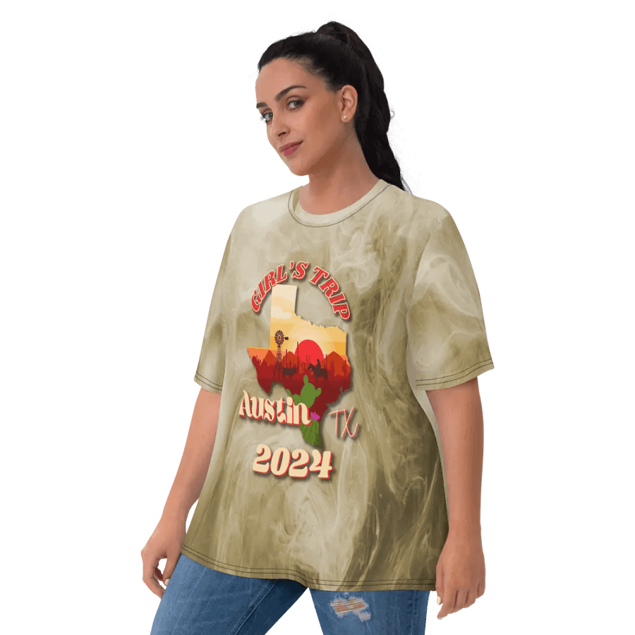 Girls Trip Austin Tx 2024 All Over Print T-shirt product image (6)