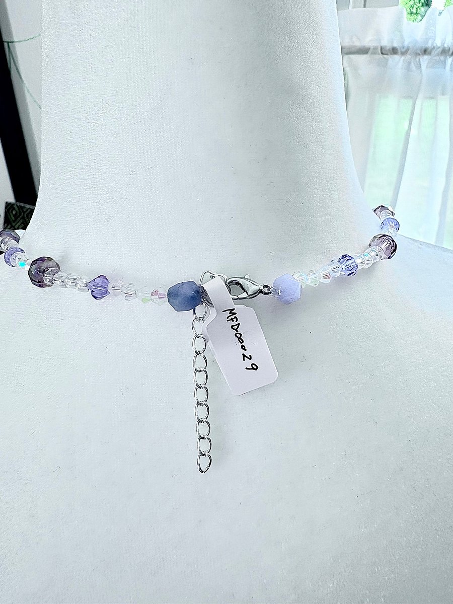 Lilac Drift | Single Sea Glass Pendant Necklace | Handmade Coastal Charm Jewelry by Monique Faella Designs™ | MFD-00029 product image (5)