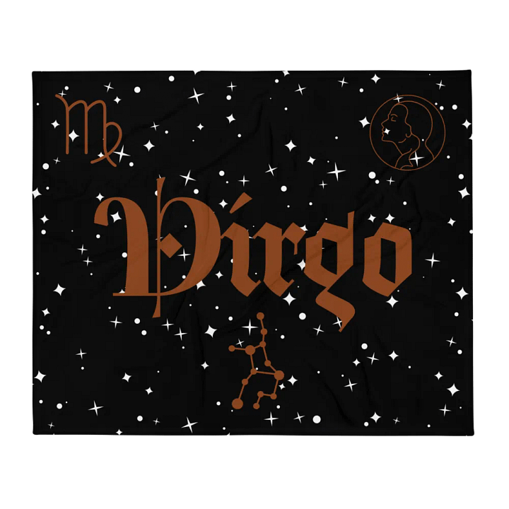 Starry Virgo Constellation Throw Blanket product image (2)