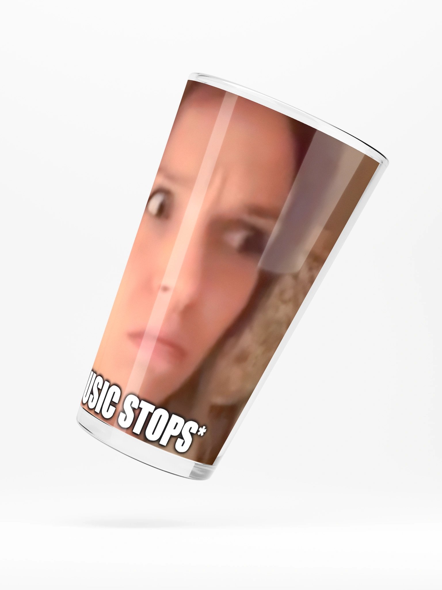 The *JAZZ MUSIC STOPS* Shaker Pint Glass product image (5)