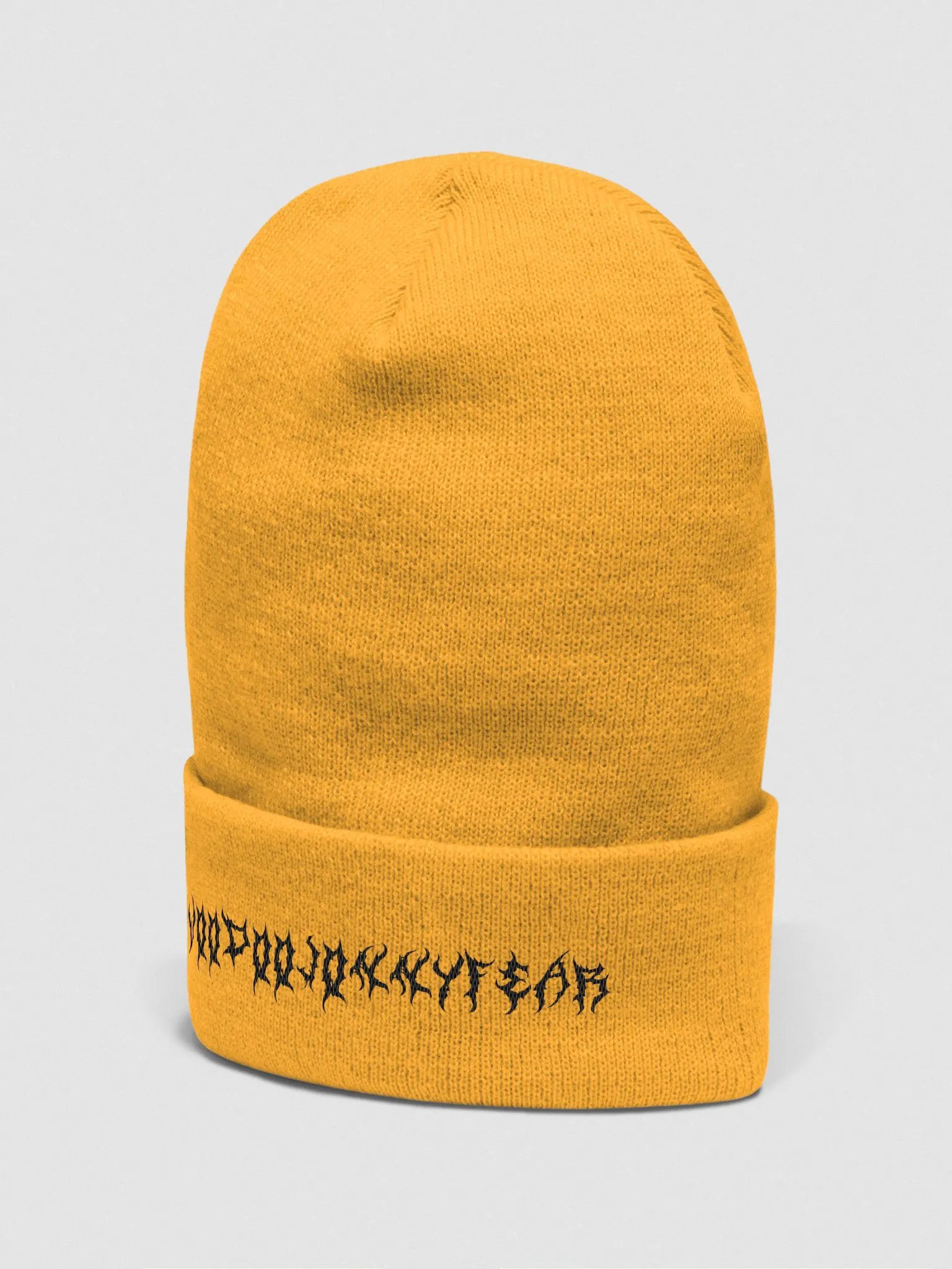 VoodooJonnyFear Beanie black text product image (8)