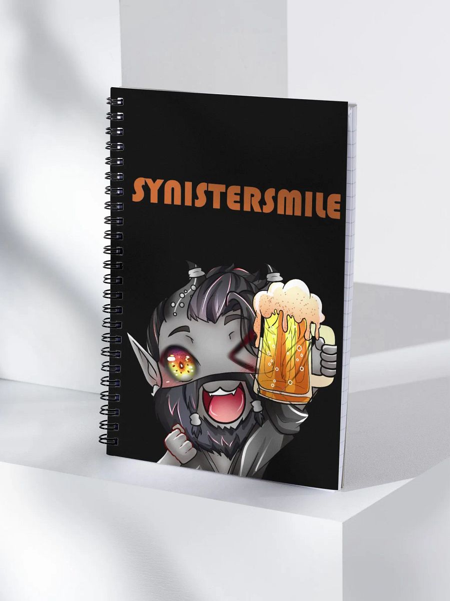 Drink Up Syn on Black spiral notebook product image (4)