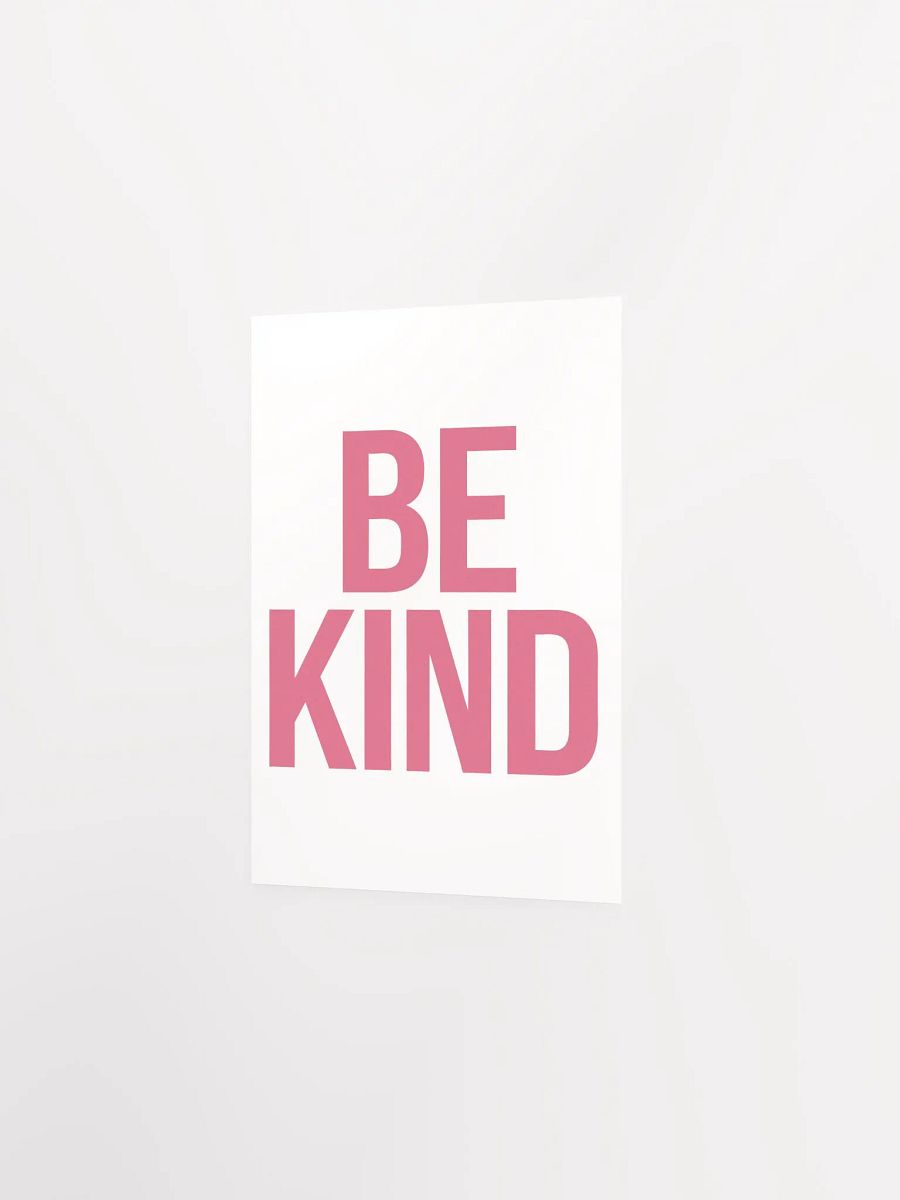 BE KIND Bold Pink Poster product image (15)