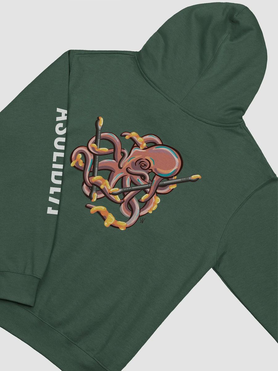 Dabbing Septopus Hoodie, Black, Back Design product image (27)