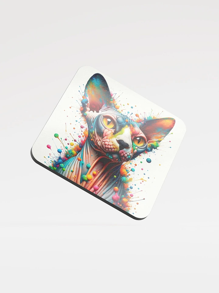 Glossed Cork Coaster: Sphynx product image (1)