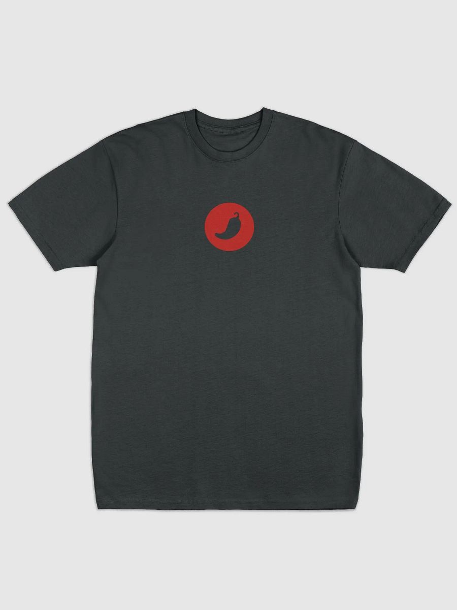 Black coinpaprika red circle dark t-shirt product image (1)
