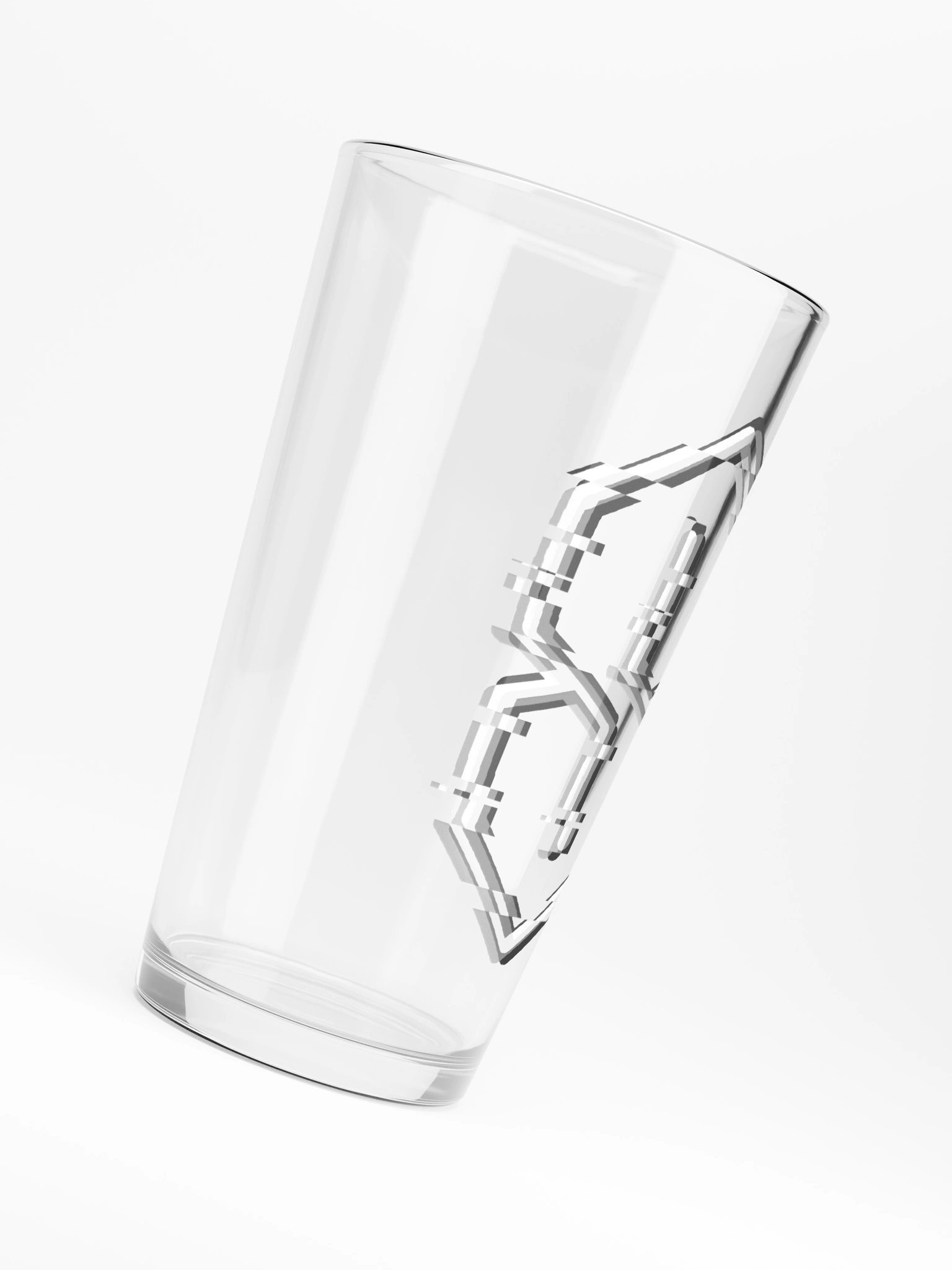 Monochrome Glitch Era Pint Glass product image (6)