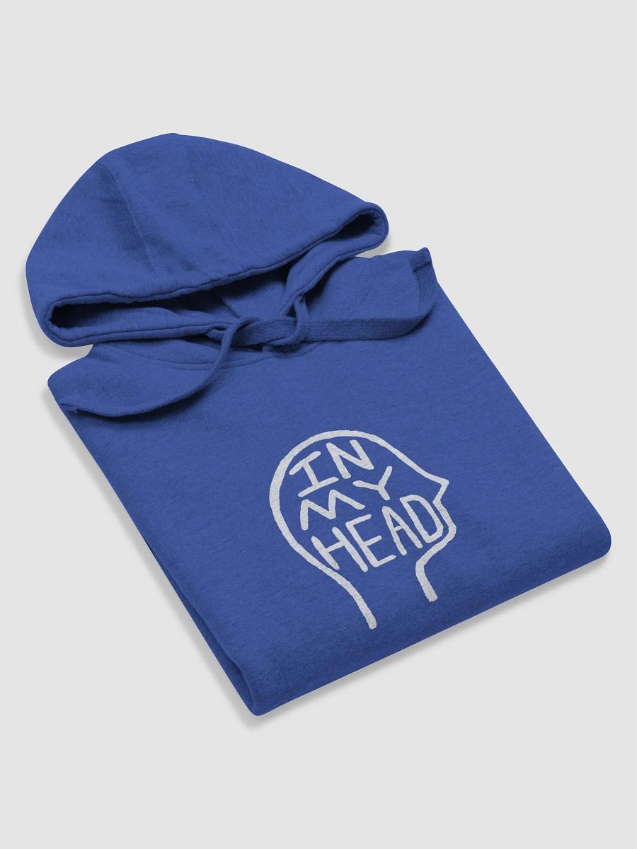 In My Head (white design) printed heavyweight hoodie product image (5)