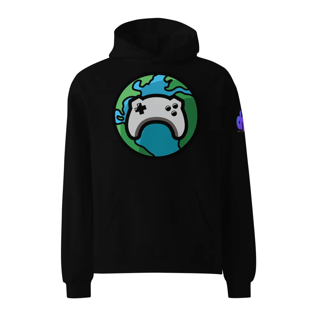 One Of Us w/ d2h Logo on Sleeve Oversized Pullover Hoodie product image (4)