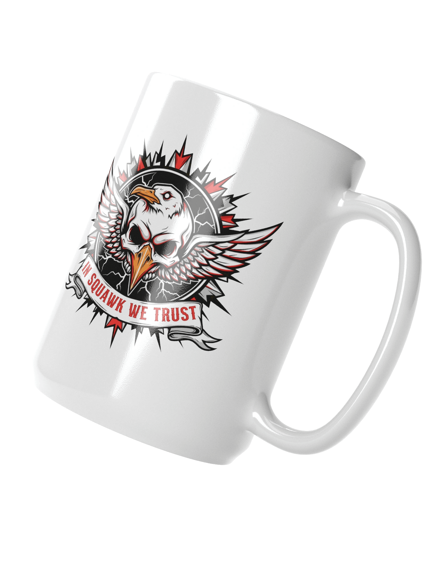 In Squawk We Trust Metal Mug product image (3)