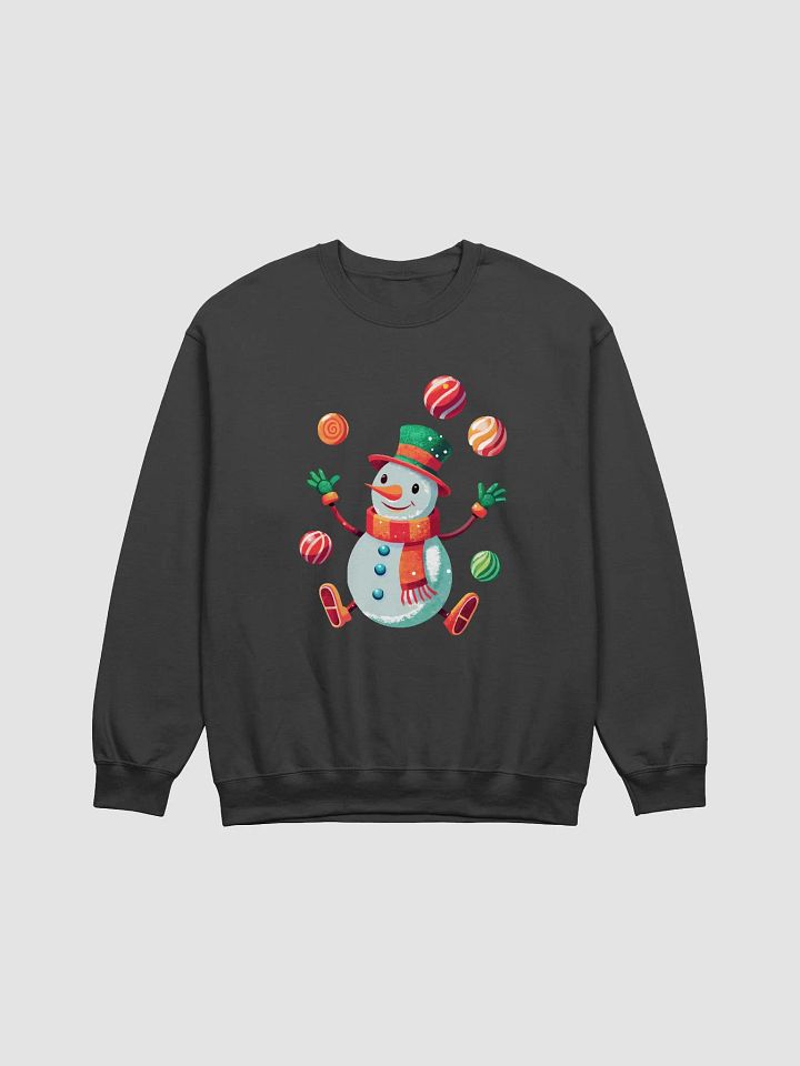 Festive Snowman Juggling Crewneck Sweatshirt product image (2)