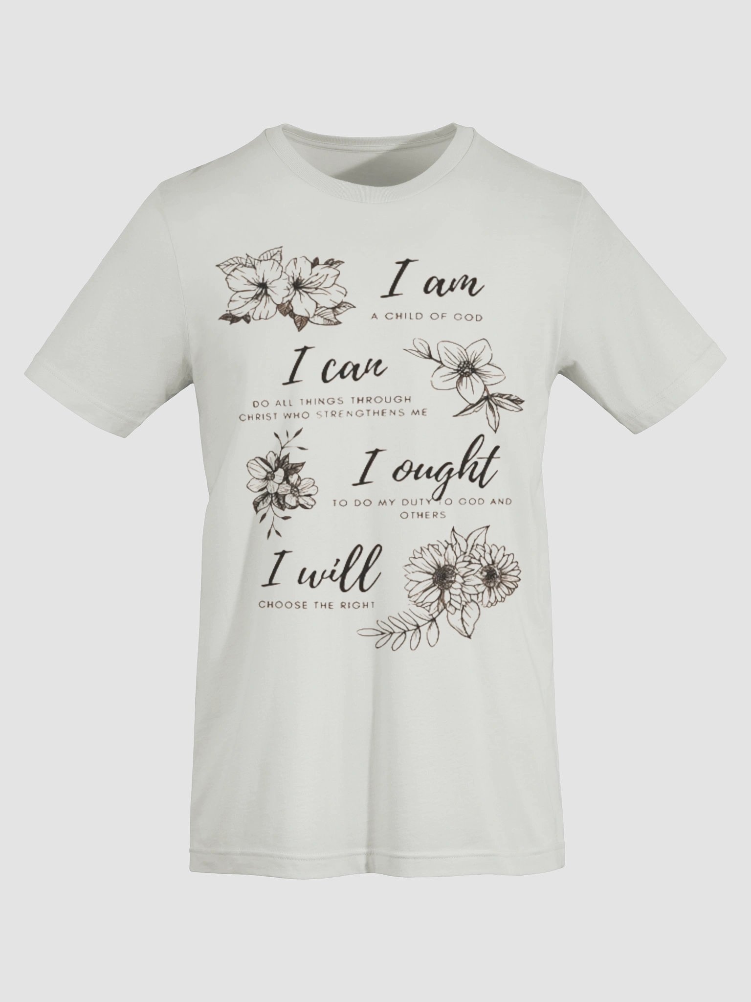 I am Floral Inspirational T-Shirt product image (43)