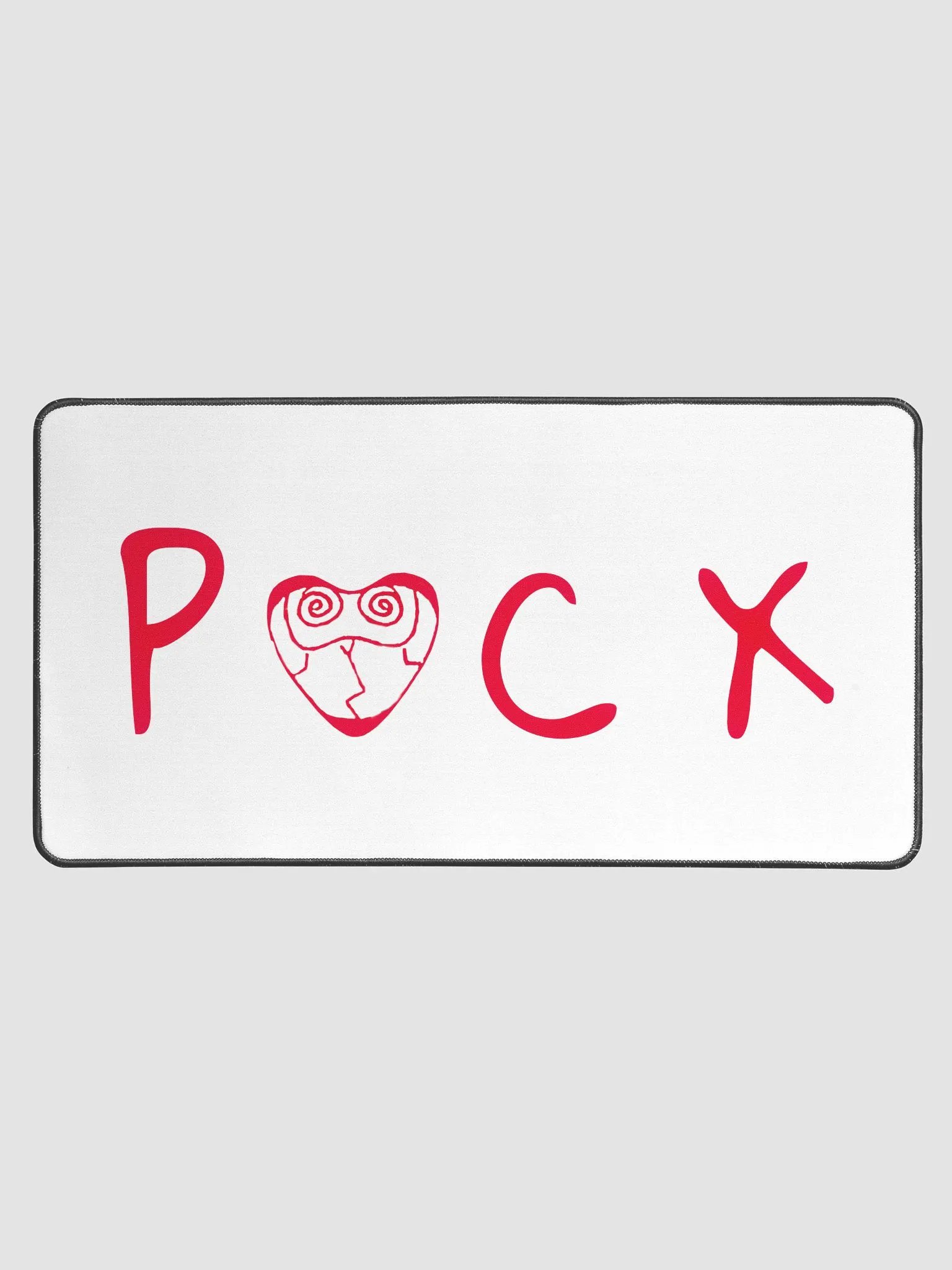 PACX DESK MAT (RED TEXT) product image (1)