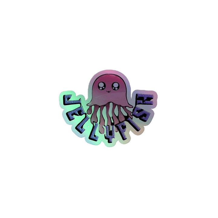 Jellyfish Kiss-Cut Holographic Sticker Sheet product image (1)