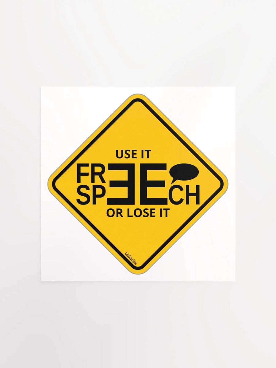FREE SPEECH, USE IT OR LOSE IT product image (2)