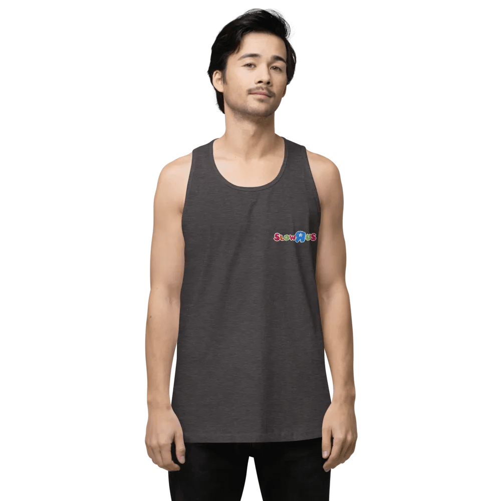 SLOW-R-US UNISEX EMBROIDERED SLEEVELESS TEE product image (5)