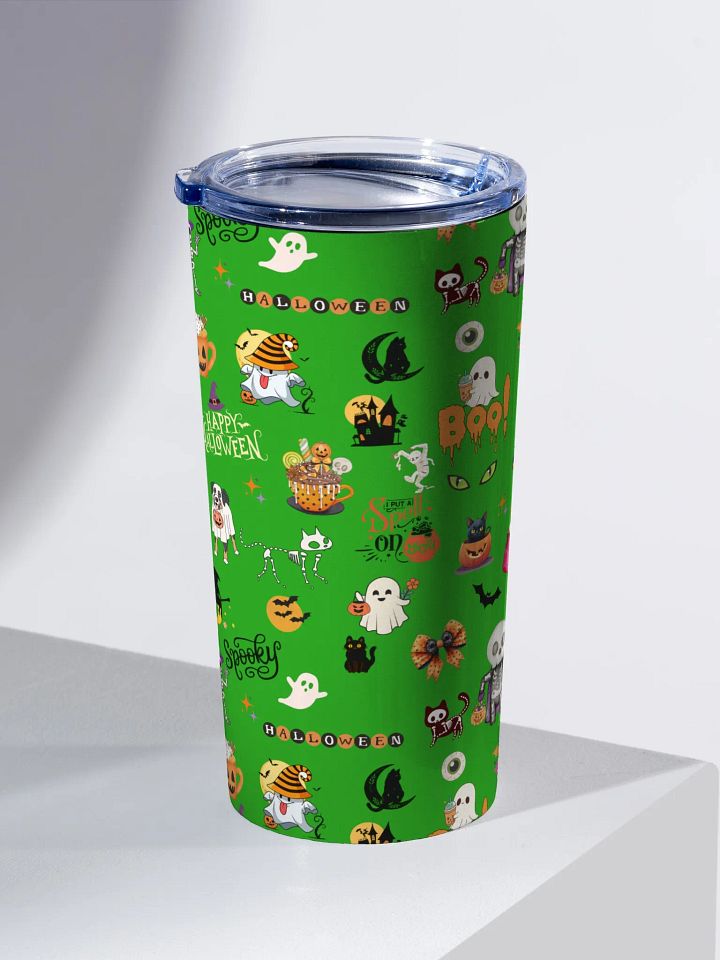 Green Halloween 20 oz Stainless Steel Tumbler product image (2)