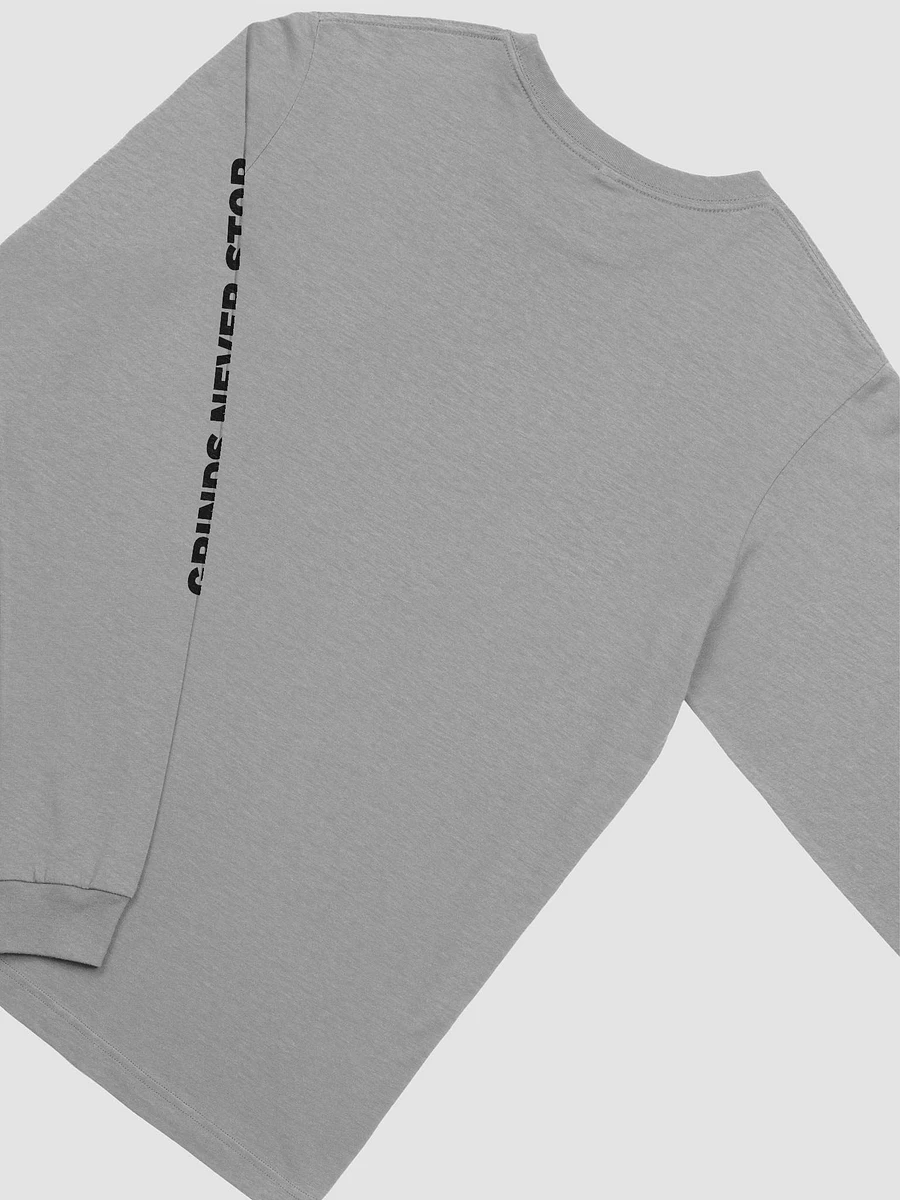 Grinds Never Stop Longsleeve Tee (Black Text) product image (16)
