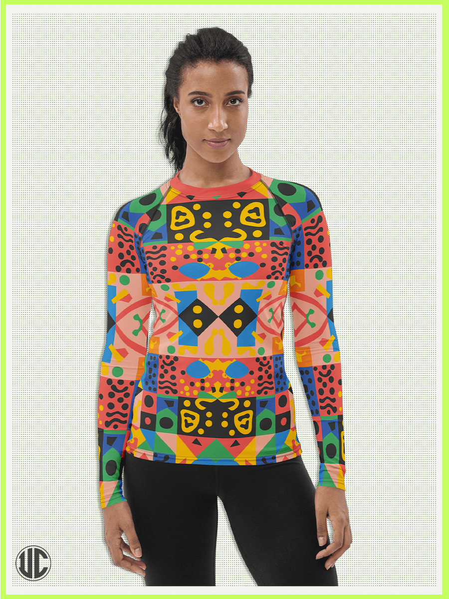 Vivid Memphis Style - Women's Rash Guard product image (1)