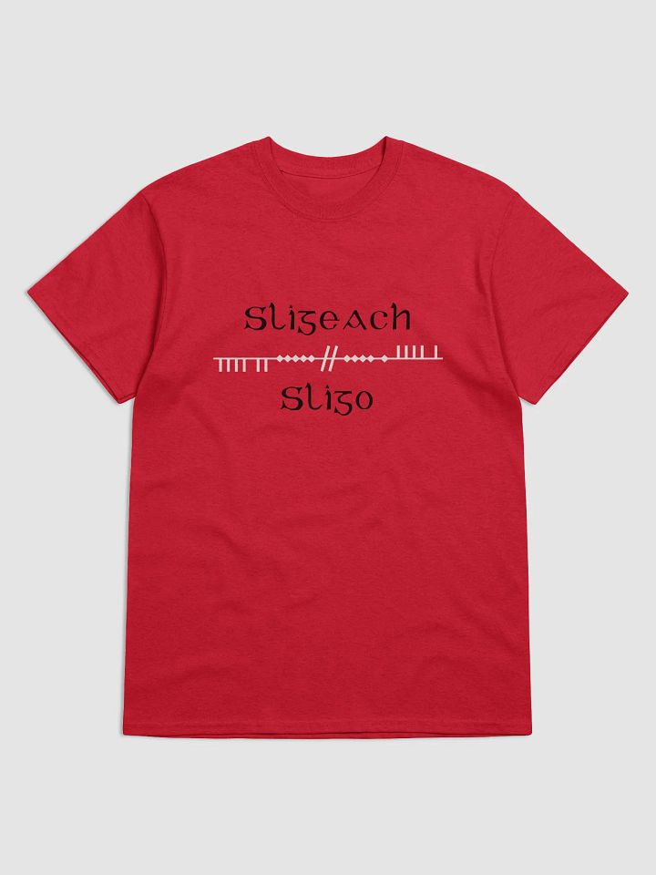 Sligo/Sligeach Scholastic style Ogham printed T-shirt product image (1)