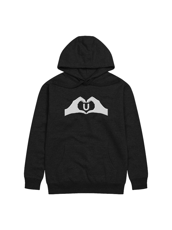 Heartfelt Love "U" Embroidered Unisex Premium Hoodie product image (1)