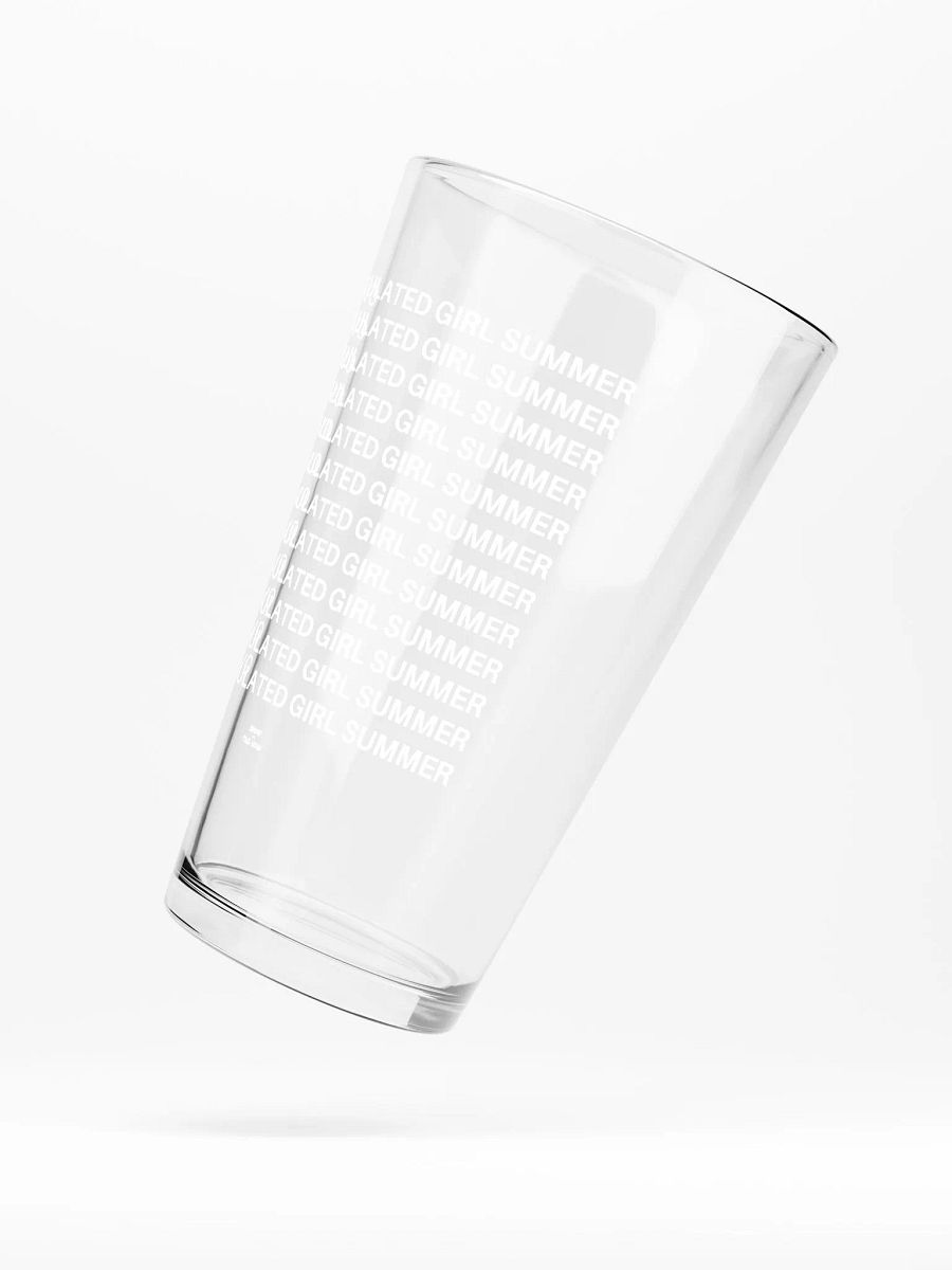 OVERSTIMULATED GIRL SUMMER white pint glass product image (5)