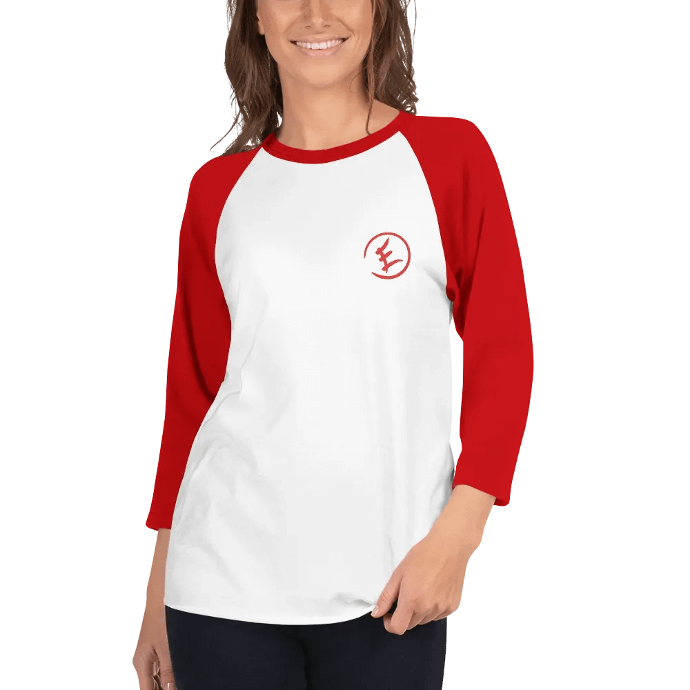 Calligraph-E Baseball Tee (RED LOGO) product image (4)