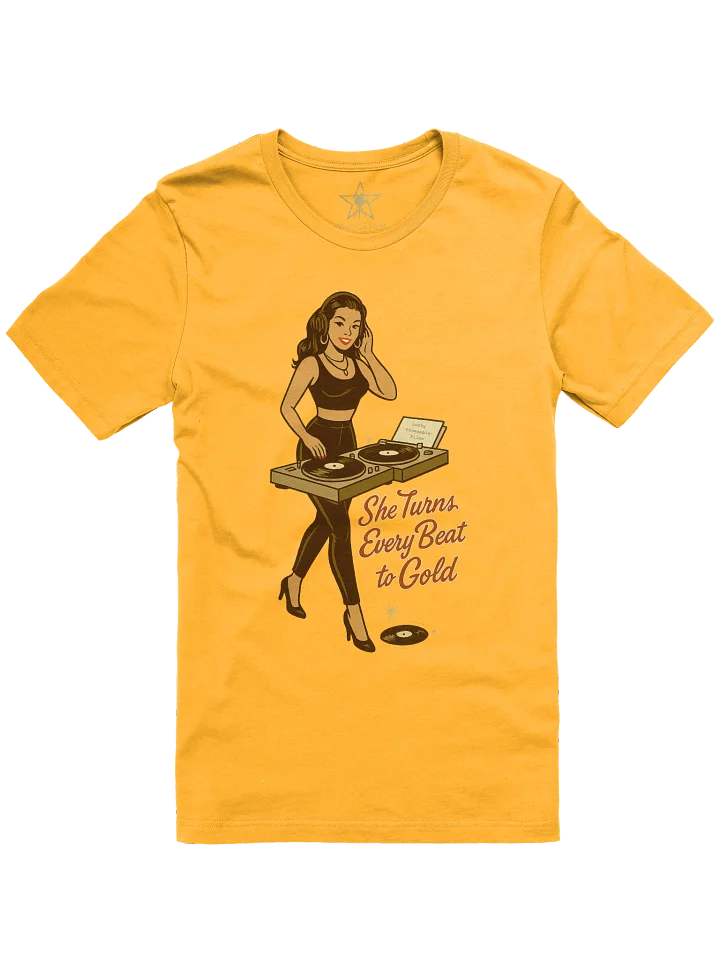 Music DJ Spinning Vinyl Records Pin-up Girl 1940's Retro Concert Tee Fit Unisex T-Shirt product image (49)