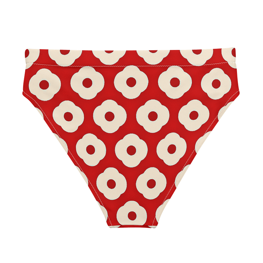 Blossom Red All-Over High Waist Bikini product image (2)
