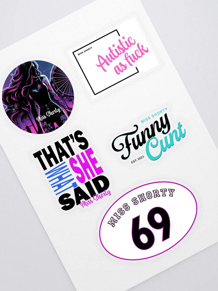 More Miss Shorty Stickers! product image (1)