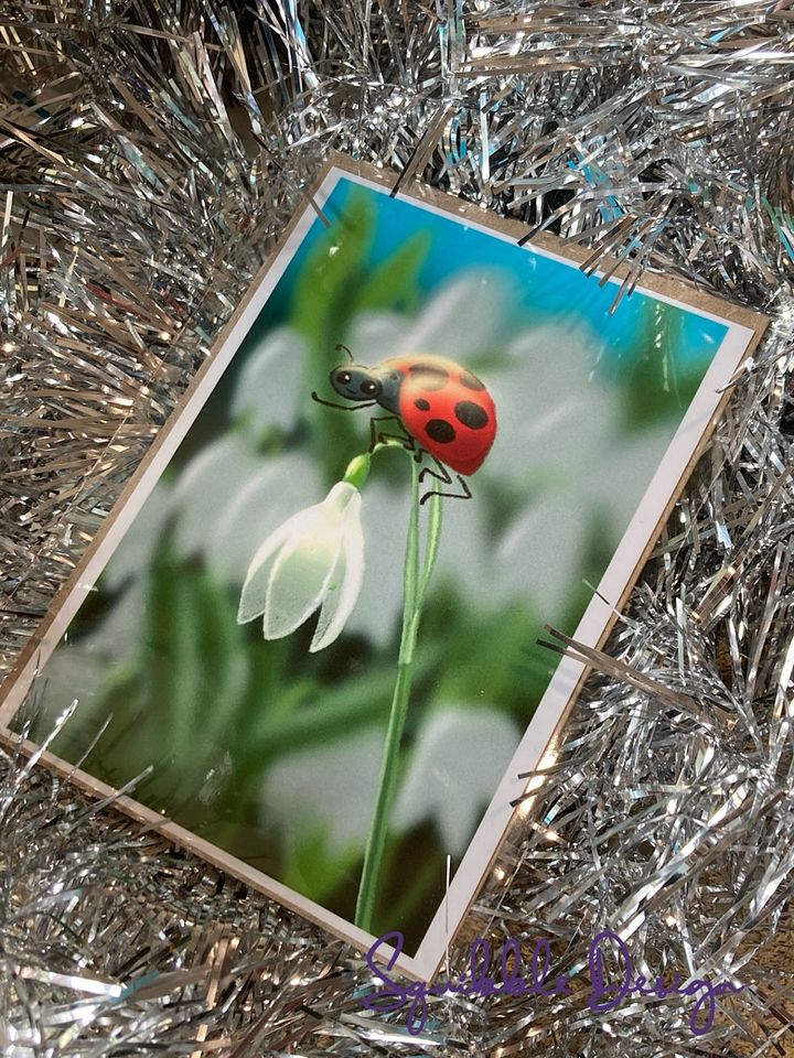 Mini Print - Ladybird on a Snowdrop product image (1)