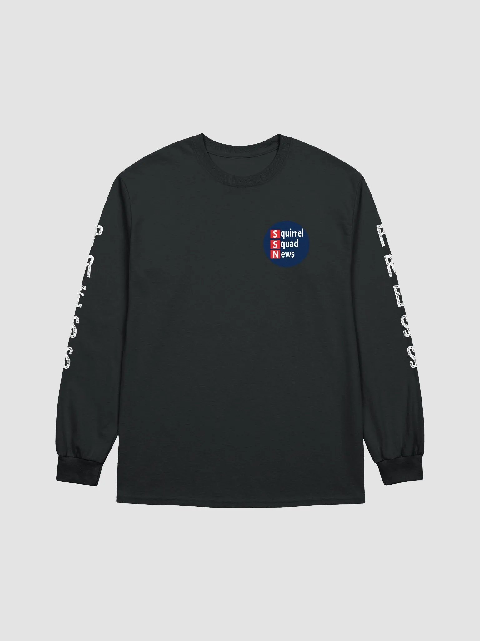 White Text 2D Logo Bold Press Long Sleeve Tee product image (2)